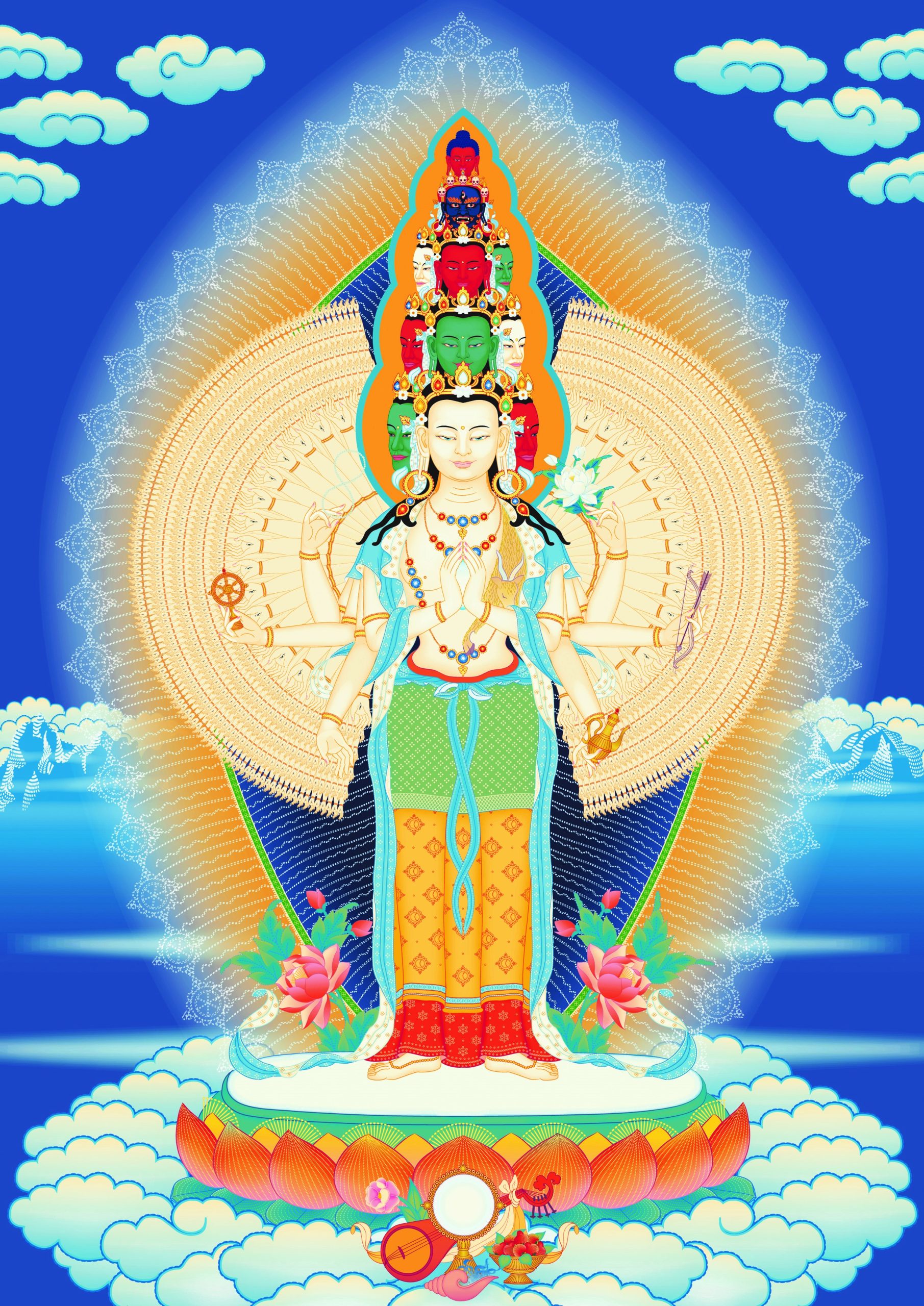 Avalokiteshvara 1000-armed hires